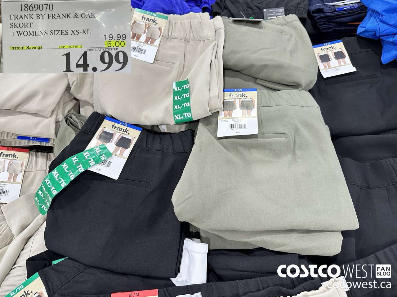 1869070 FRANK BY FRANK Y OAK SKORT WOMENS SIZES XS-XL ($5.00 INSTANT SAVINGS EXPIRES ON 2025-07-13) $14.99