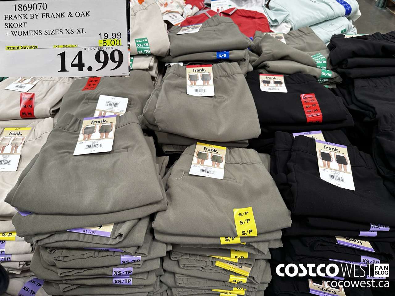 1869070 FRANK BY FRANK Y OAK SKORT WOMENS SIZES XS-XL ($5.00 INSTANT SAVINGS EXPIRES ON 2025-07-20) $14.99