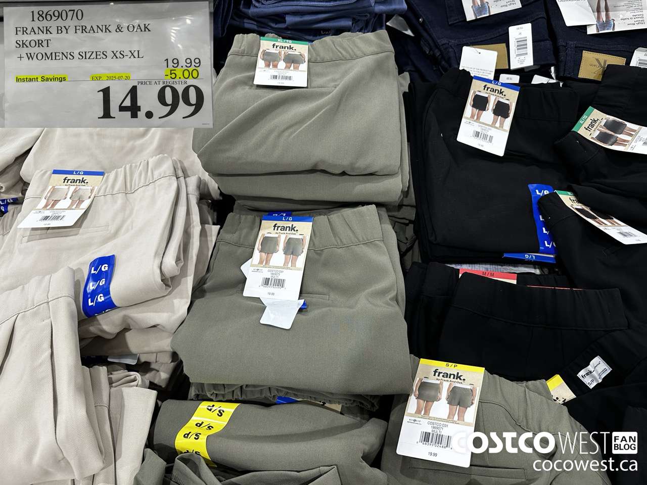 1869070 FRANK BY FRANK Y OAK SKORT WOMENS SIZES XS-XL ($5.00 INSTANT SAVINGS EXPIRES ON 2025-07-20) $14.99