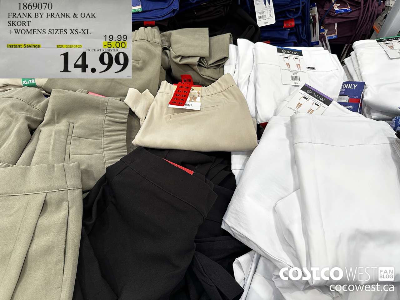 1869070 FRANK BY FRANK Y OAK SKORT WOMENS SIZES XS-XL ($5.00 INSTANT SAVINGS EXPIRES ON 2025-07-20) $14.99