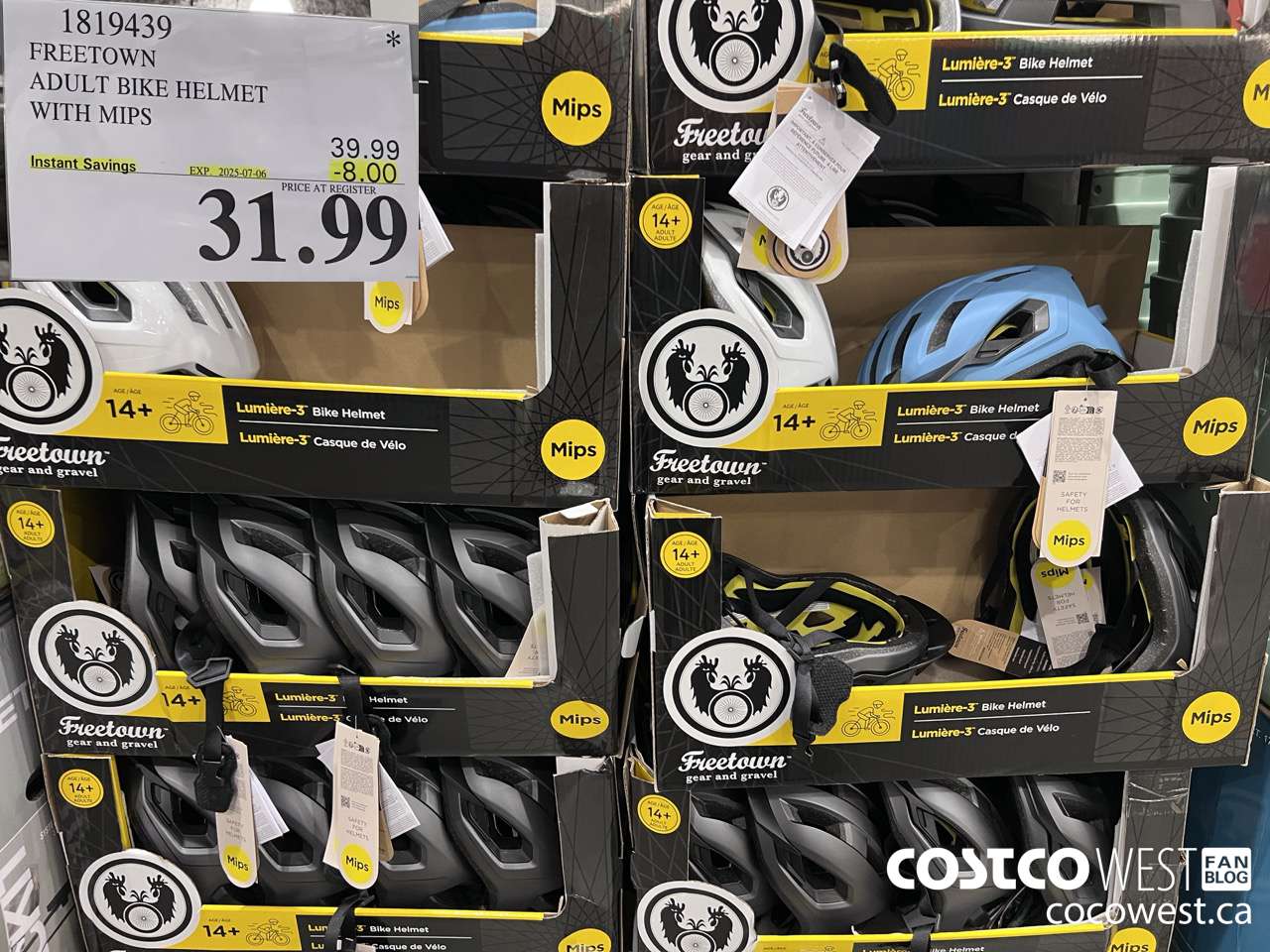 1819439 FREETOWN ADULT BIKE HELMET WITH MIPS ($8.00 INSTANT SAVINGS EXPIRES ON 2025-07-06) $31.99