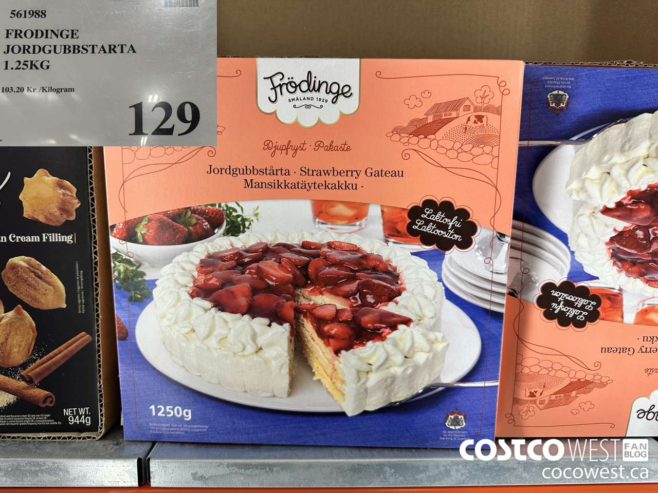 561988 FRODINGE JORDGUBBSTARTA 1.25KG $129.00