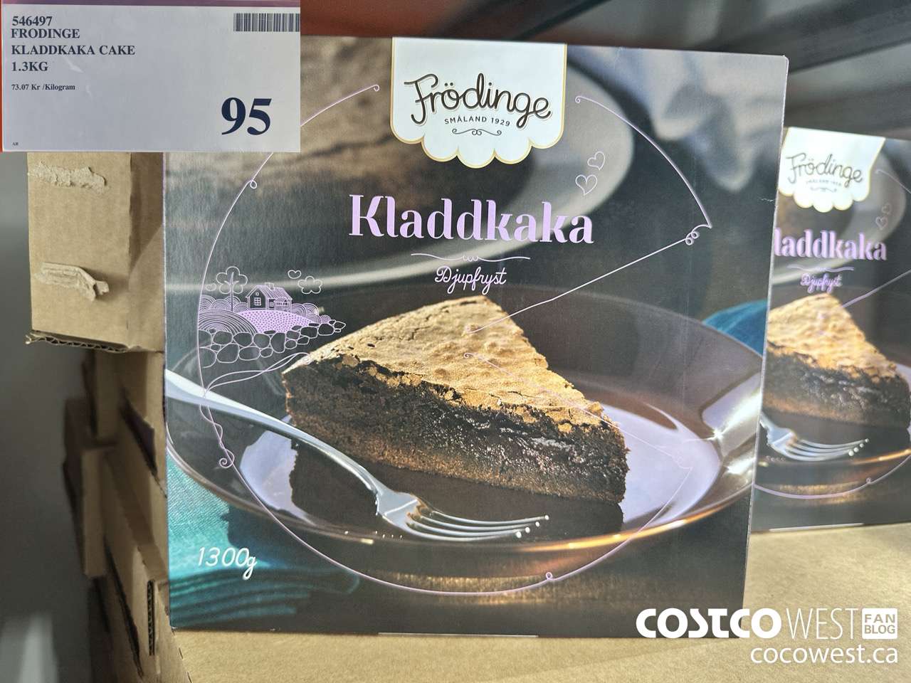 546497 FRODINGE KLADDKAKA CAKE 1.3KG $95.00