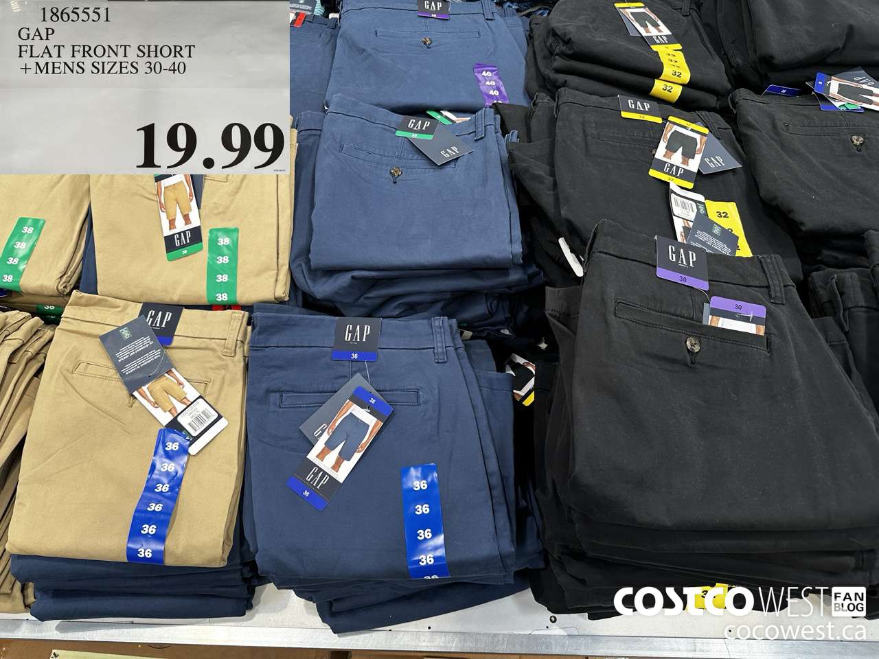 1865551 GAP FLAT FRONT SHORT MENS SIZES 30-40  $19.99