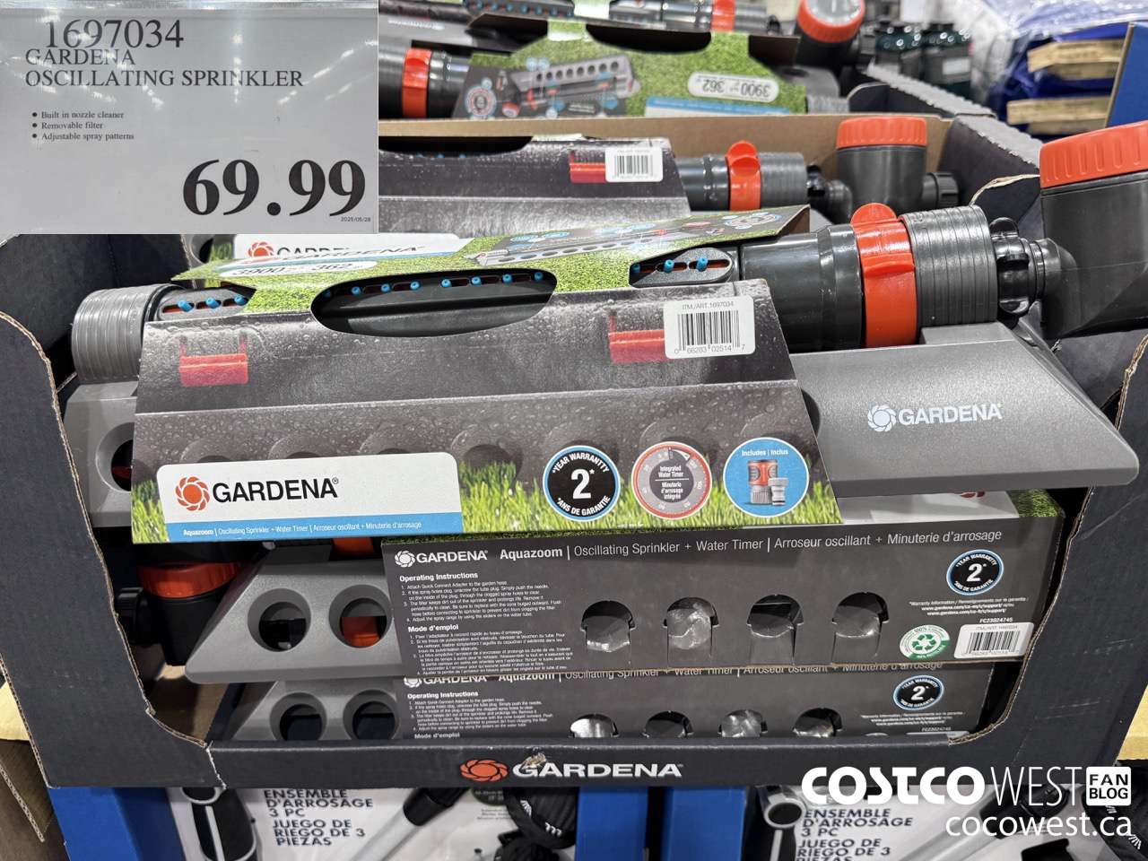 1697034 GARDENA OSCILLATING SPRINKLER $69.99