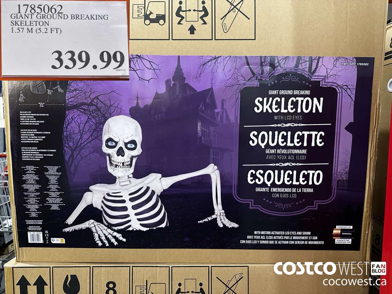 1785062 GIANT GROUND BREAKING SKELETON 1.57M (5.2FT) $339.99