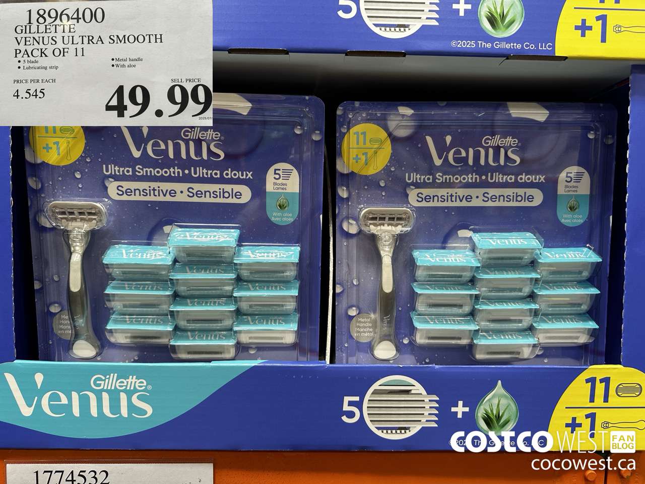 1896400 GILLETTE VENUS ULTRA SMOOTH PACK OF 11 $49.99