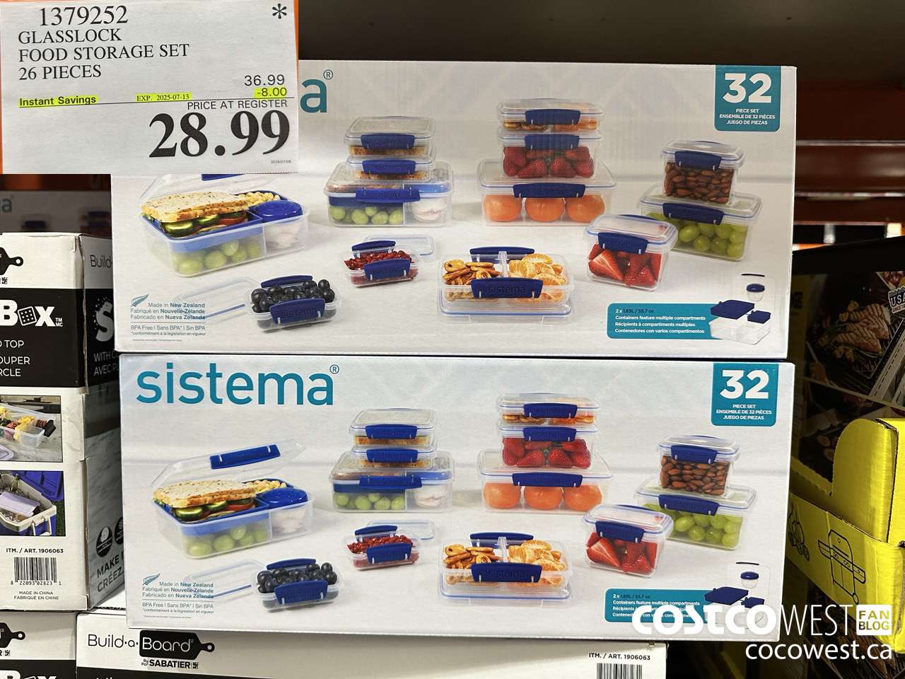 1379252 GLASSLOCK FOOD STORAGE SET 26 PIECES ($8.00 INSTANT SAVINGS EXPIRES ON 2025-07-13) $28.99