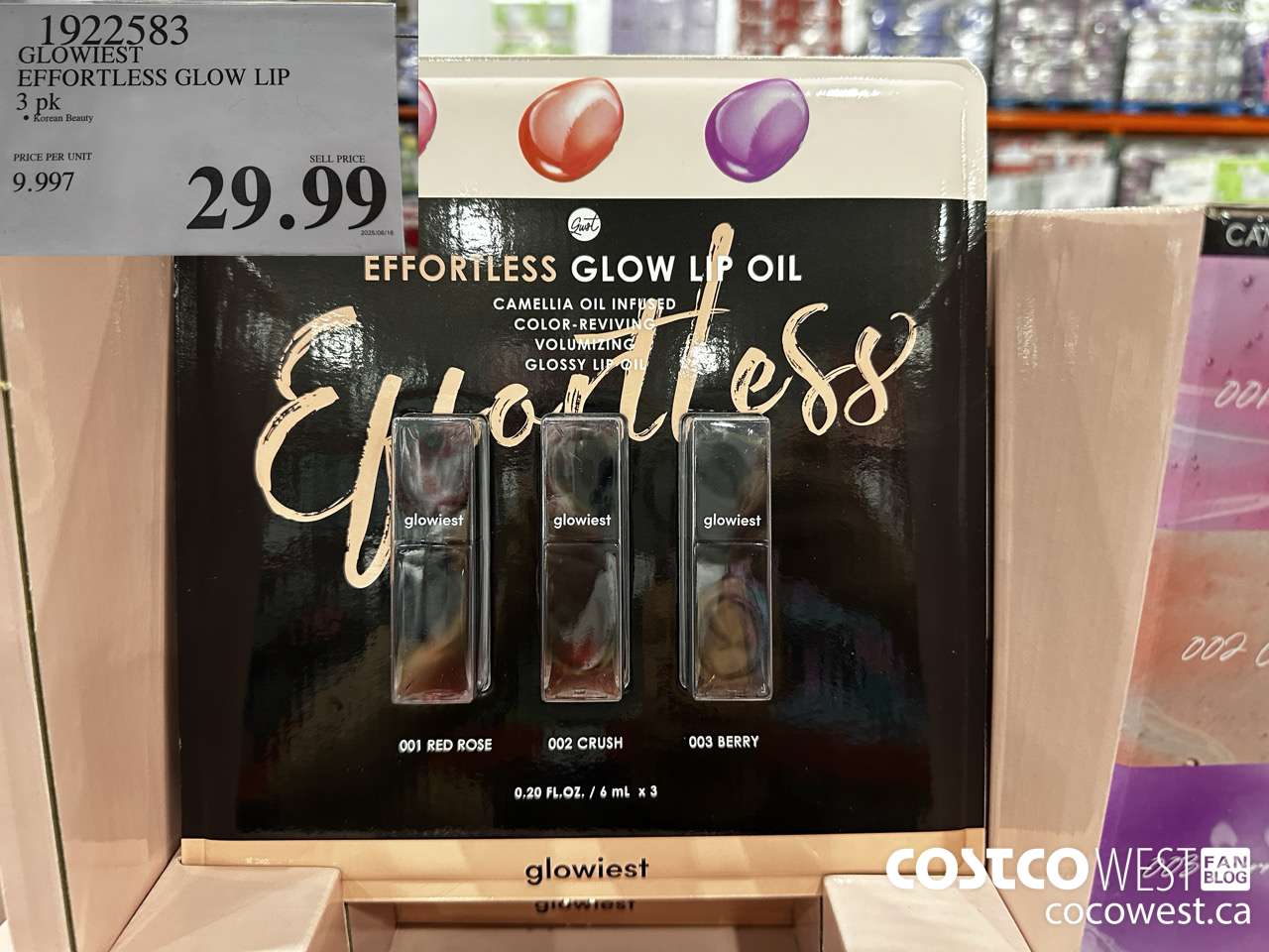 1922583 GLOWIEST EFFORTLESS GLOW LIP 3PK $29.99