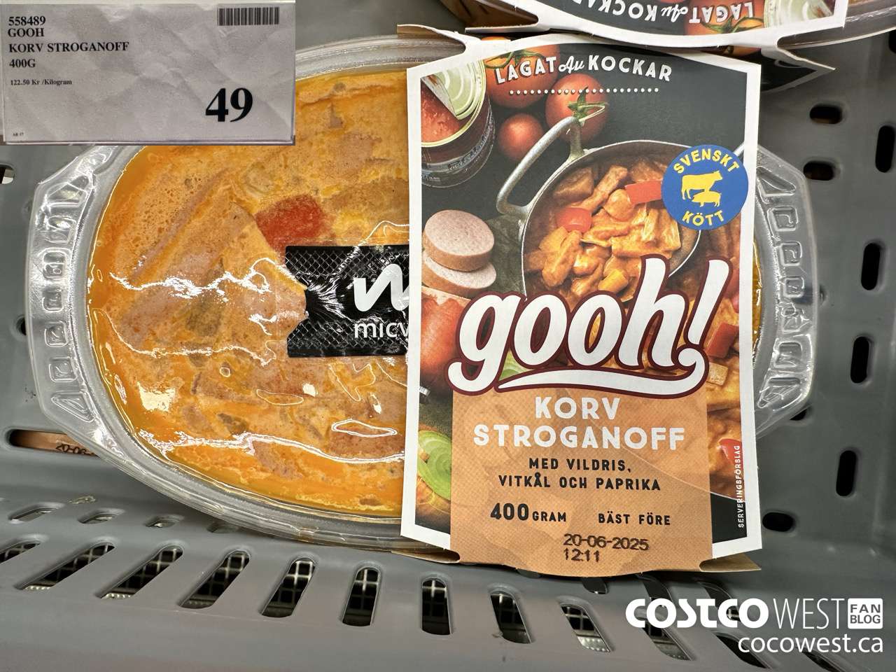 558489 GOOH KORV STROGANOFF 400G $49.00