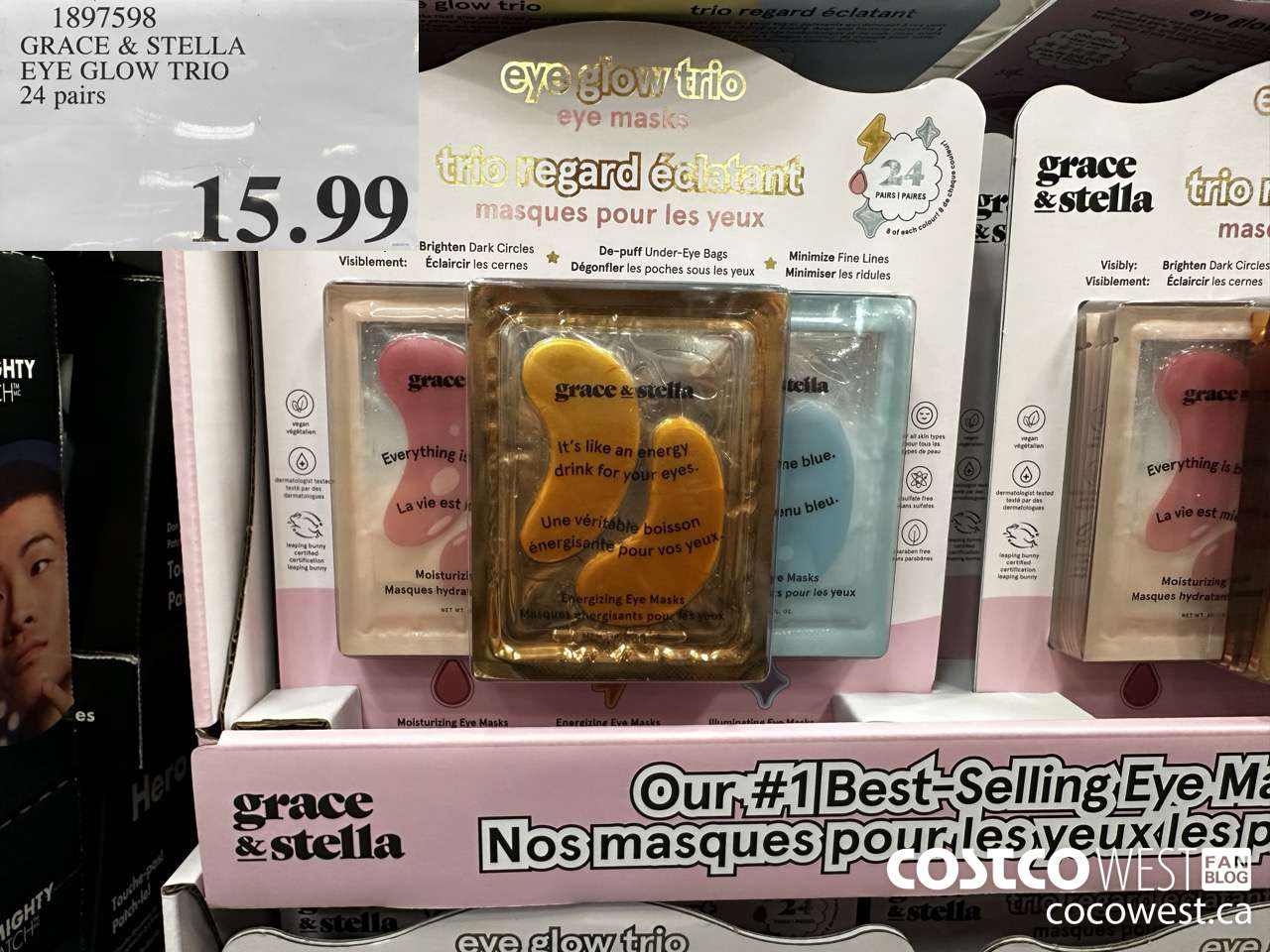 1897598 GRACE & STELLA EYE GLOW TRIO 24 PAIRS $15.99