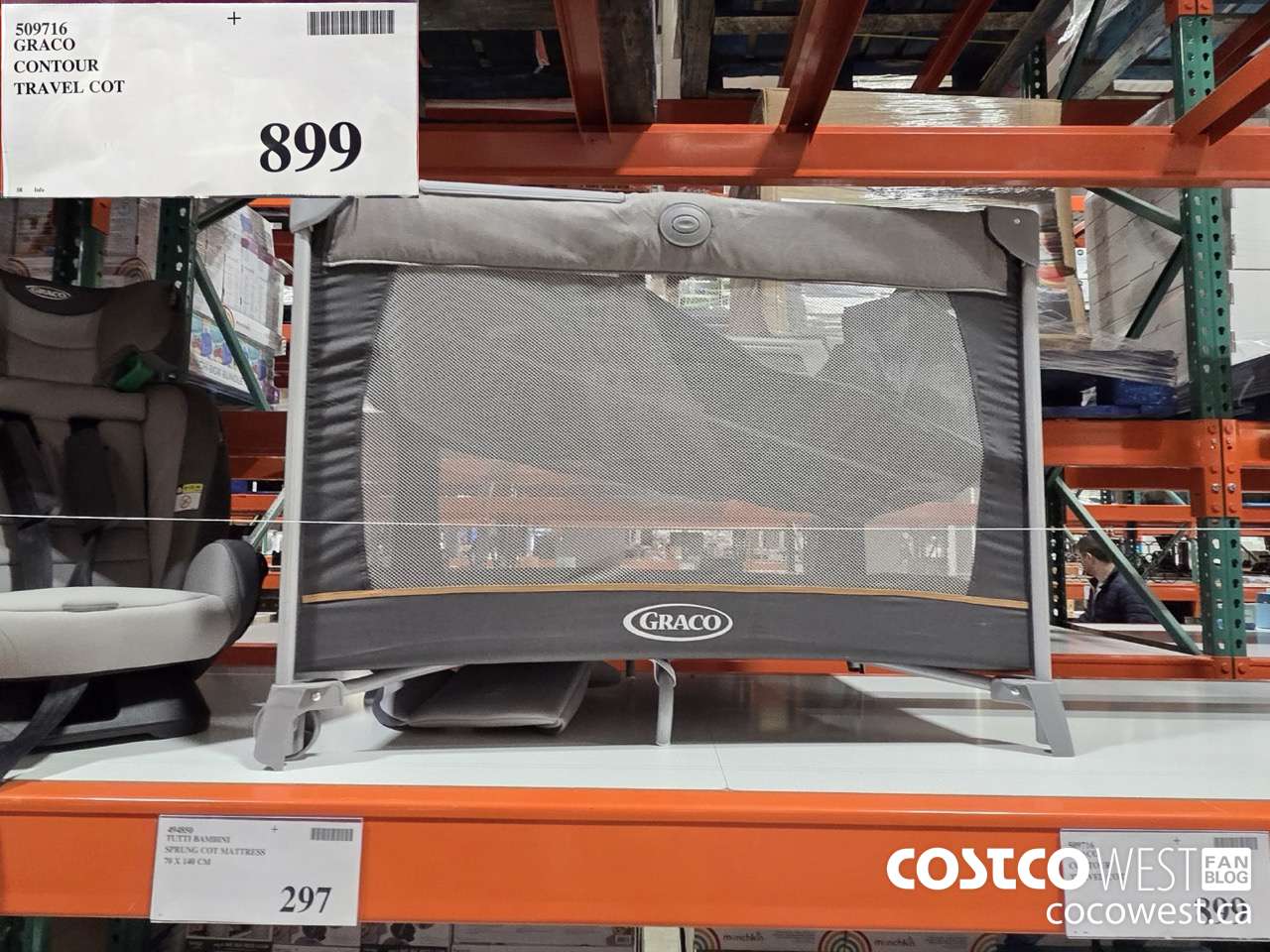 509716 GRACO CONTOUR TRAVEL COT $899.00