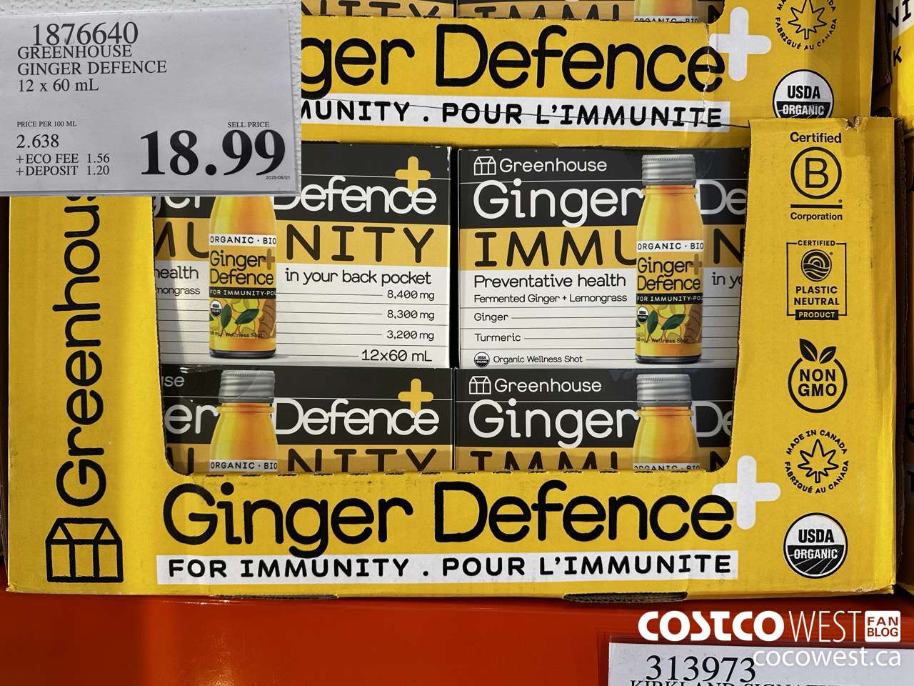 1876640 GREENHOUSE GINGER DEFENCE 12 X 60ML $18.99