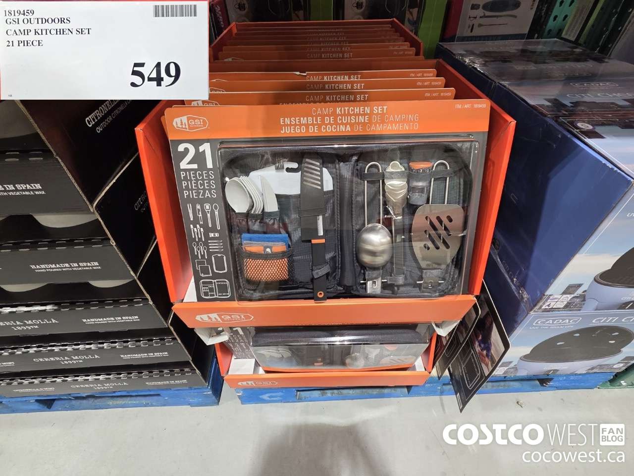 1819459 GSI OUTDOORS CAMP KITCHEN SET 21 PIECE $549.00