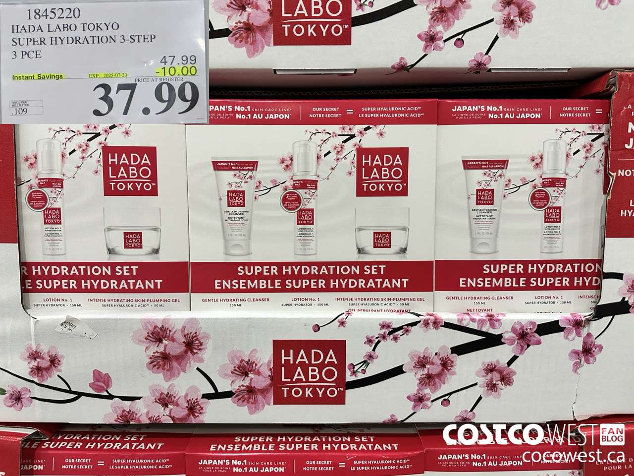1845220 HADA LABO TOKYO SUPER HYDRATION 3-STEP 3 X 350ML ($10.00 INSTANT SAVINGS EXPIRES ON 2025-07-20) $37.99
