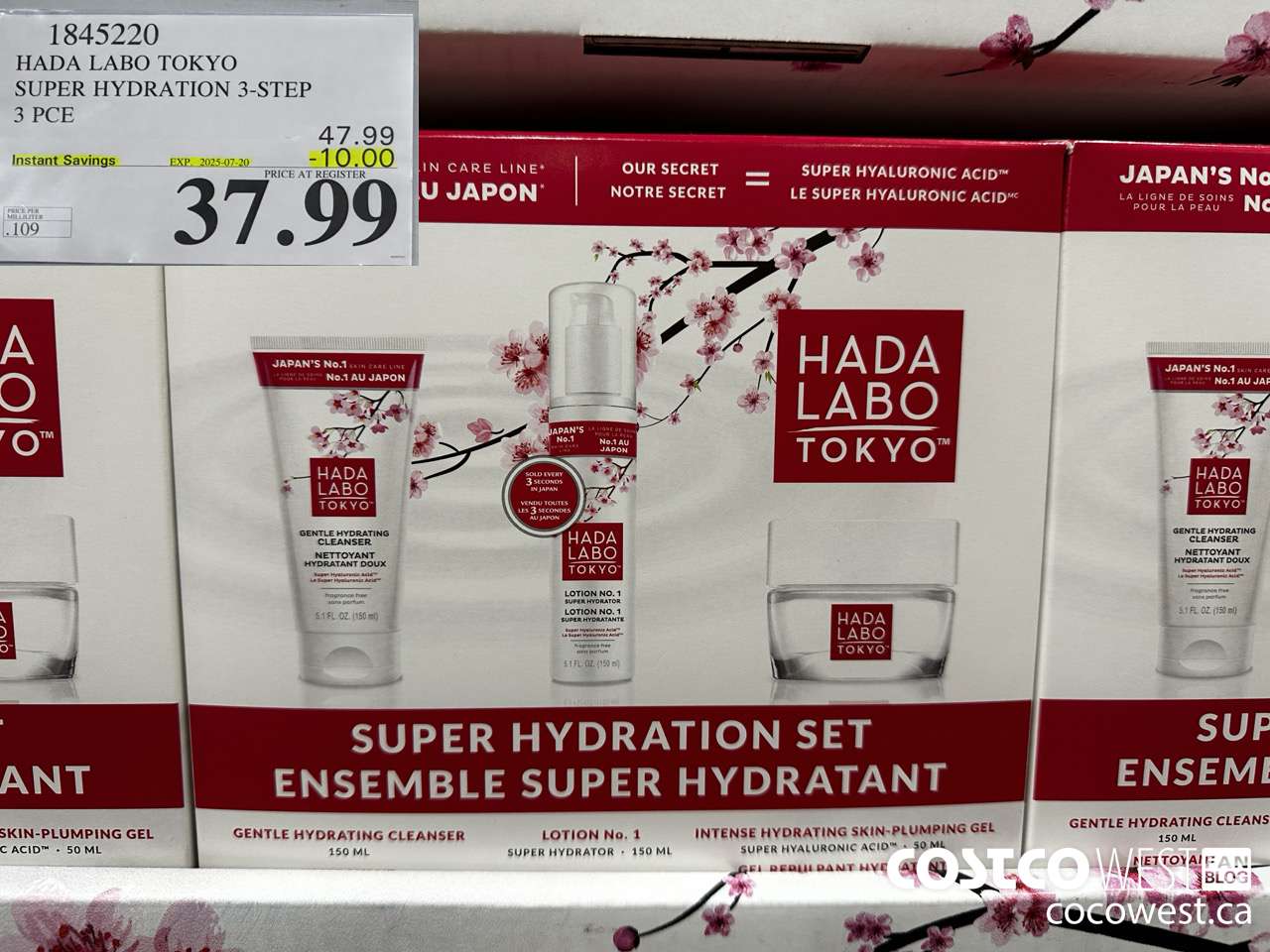 1845220 HADA LABO TOKYO SUPER HYDRATION 3-STEP 3 X 350ML ($10.00 INSTANT SAVINGS EXPIRES ON 2025-07-20) $37.99
