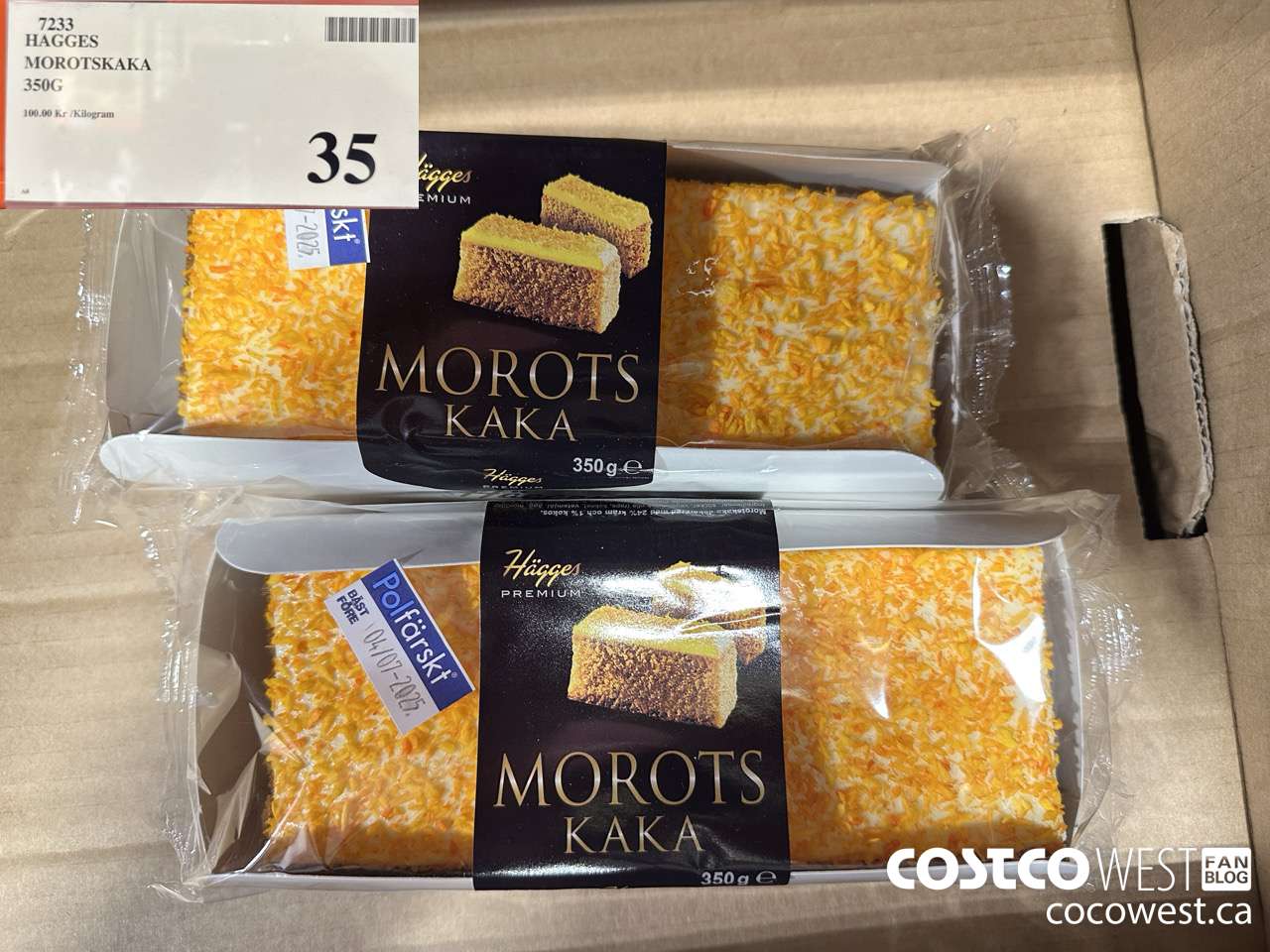 7233 HAGGES MOROTSKAKA 350G $35.00