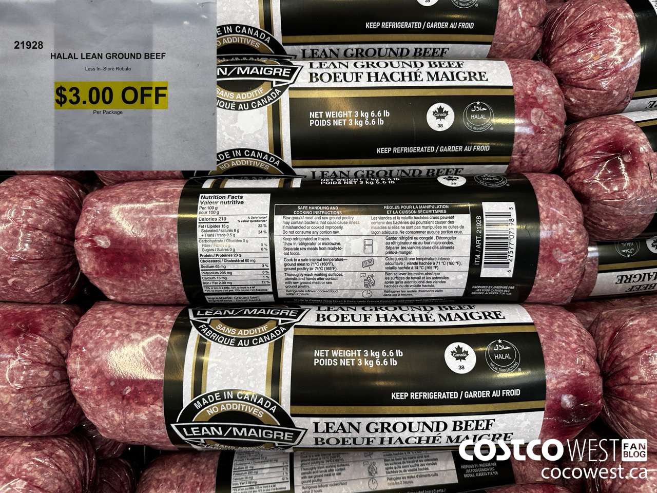 21928 HALAL LEAN GROUND BEEF ($3.00 INSTANT SAVINGS)