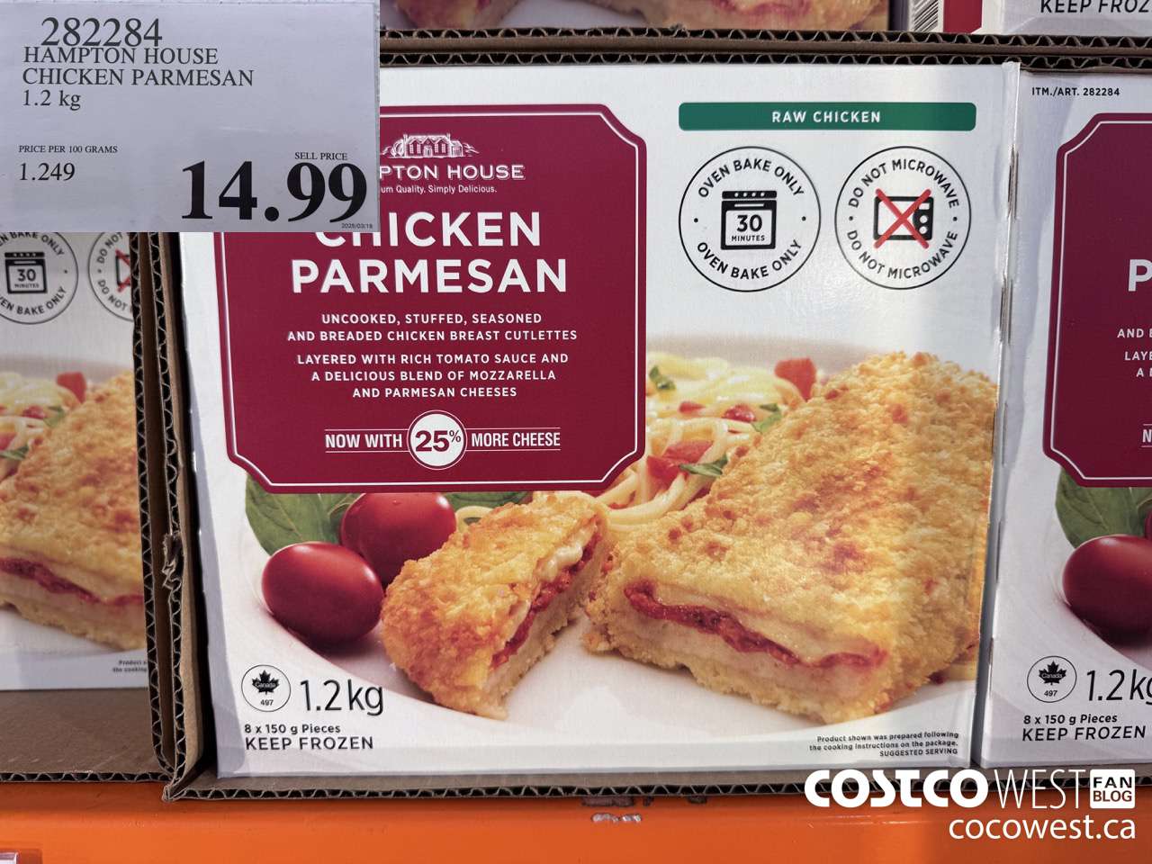 282284 HAMPTON HOUSE CHICKEN PARMESAN 1.2 kg $14.99