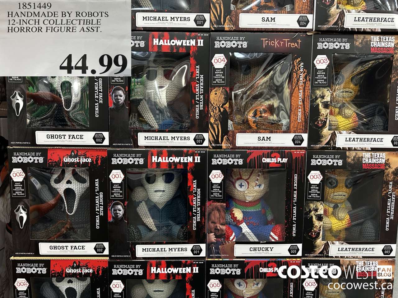 1851449 HANDMADE BY ROBOTS 12-INCH COLLECTIBLE HORROR FIGURE ASST. $44.99