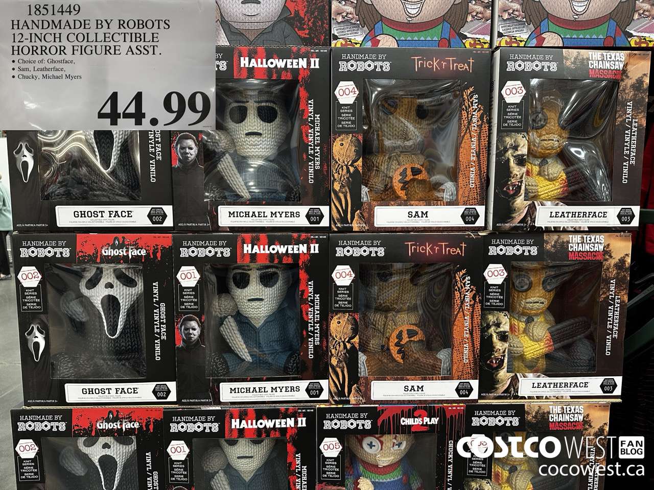 1851449 HANDMADE BY ROBOTS 12-INCH COLLECTIBLE HORROR FIGURE ASST. $44.99