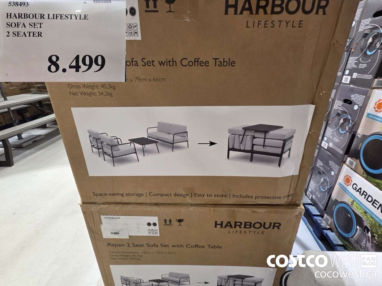 538493 HARBOUR LIFESTYLE SOFA SET 2 SEATER $8499.00