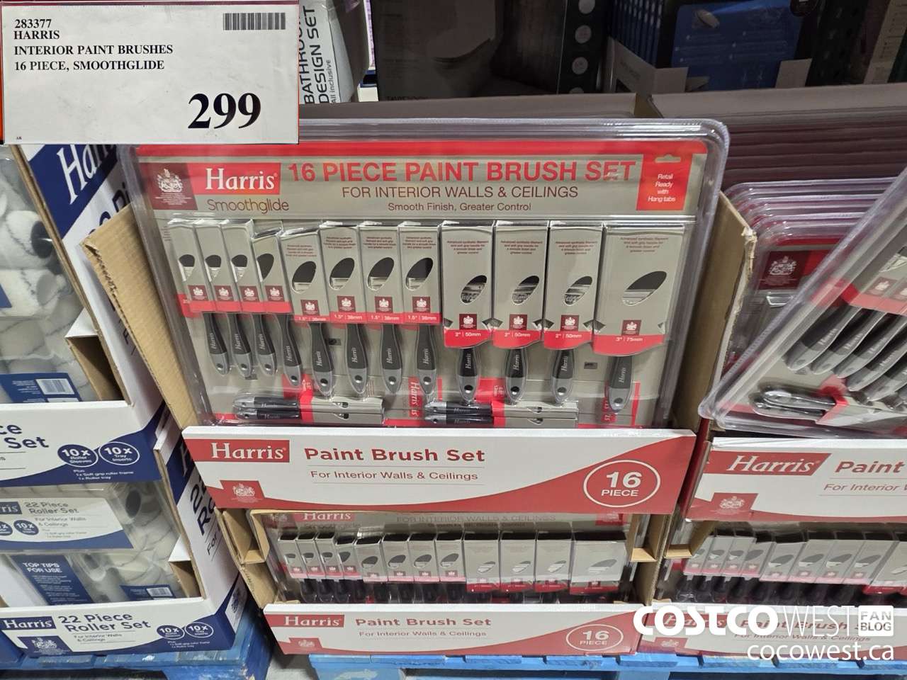 283377 HARRIS INTERIOR PAINT BRUSHES 16 PIECE SMOOTHGLIDE $299.00