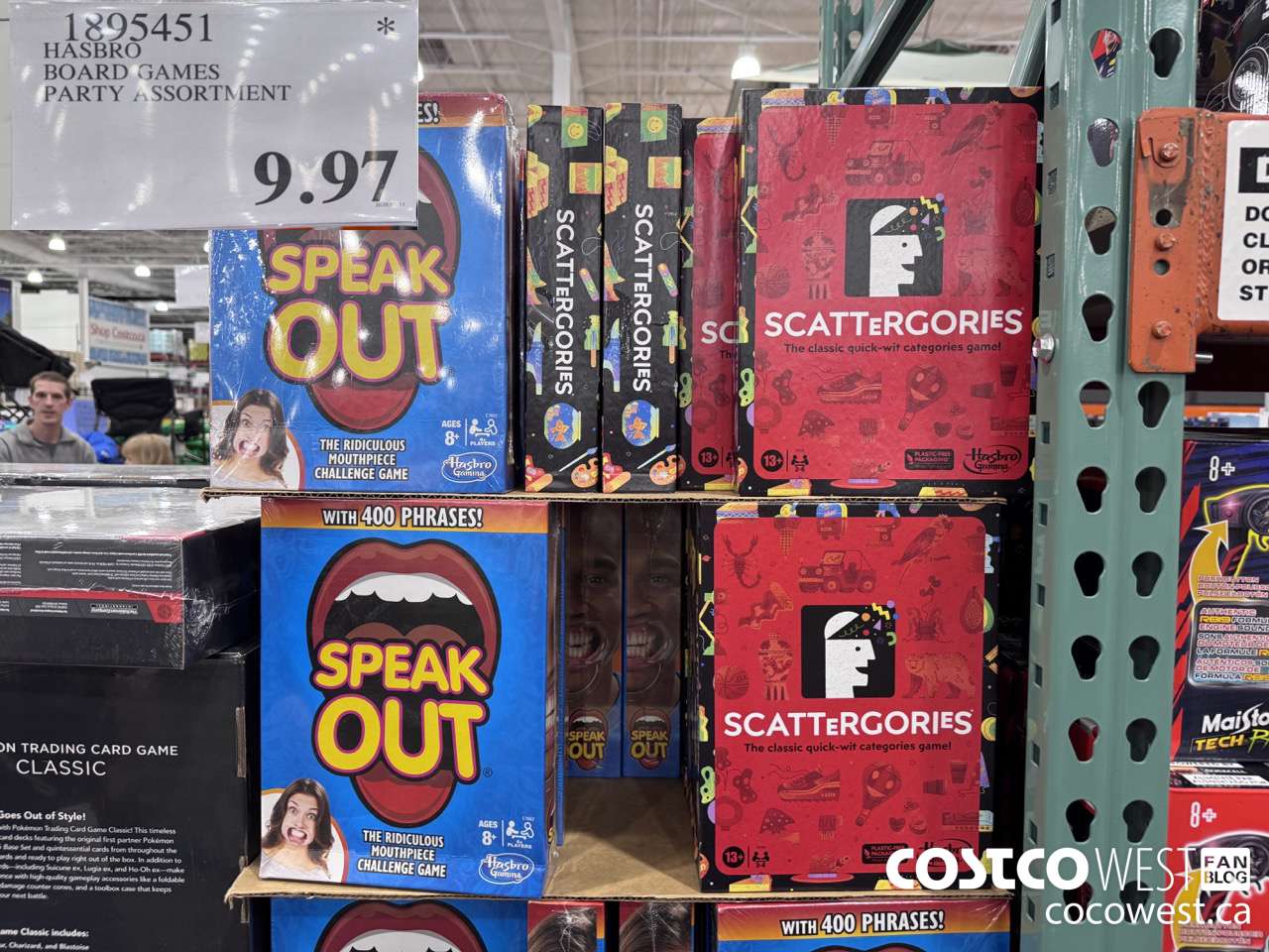 1895451 HASBRO BOARD GAMES PARTY ASSORTMENT $9.97