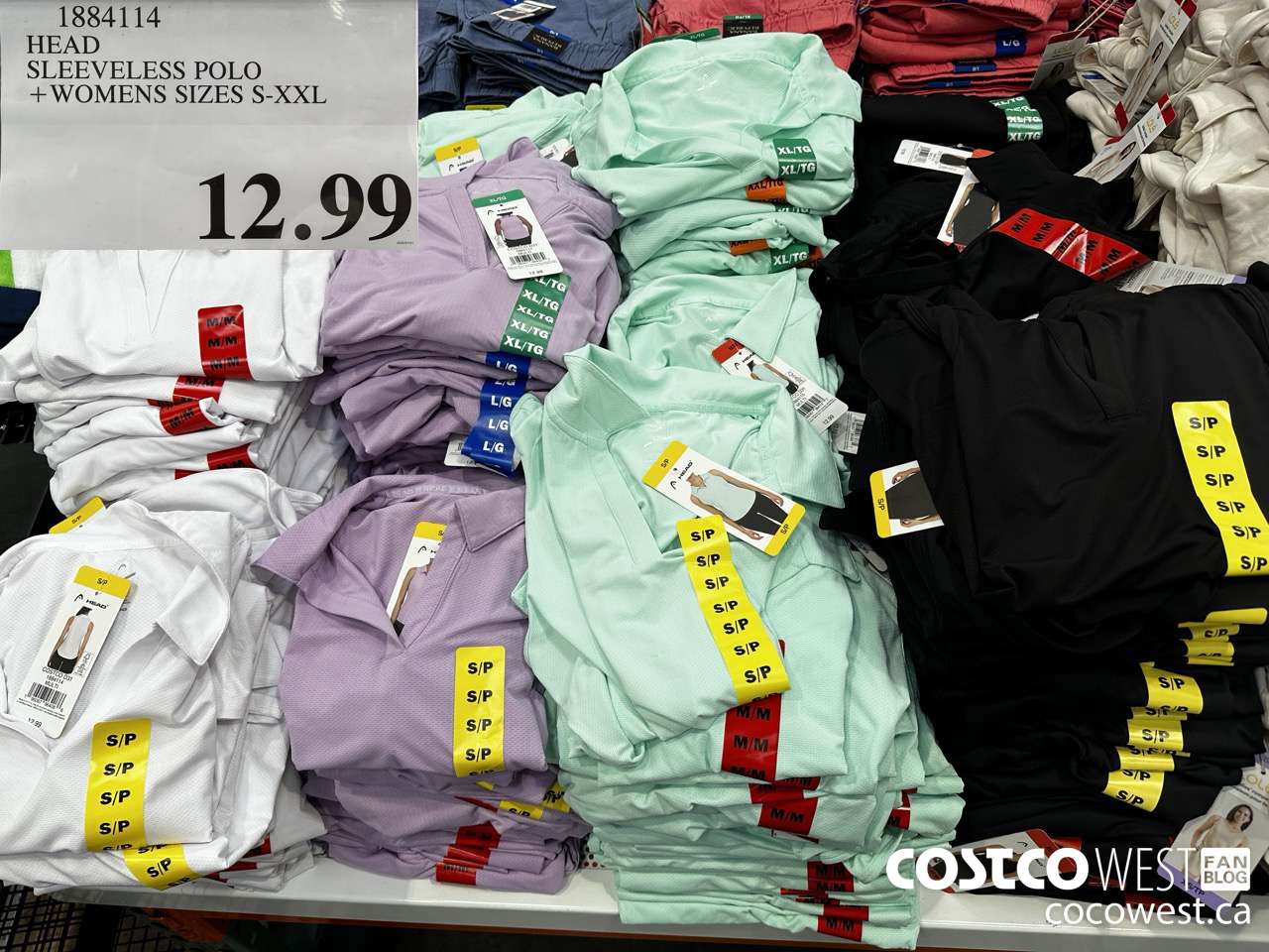 1884114 HEAD SLEVELESS POLO WOMENS SIZES S-XXL $12.99