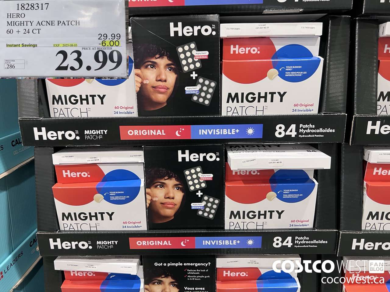 1828317 HERO MIGHTY ACNE PATCH 60 + 24 CT ($6.00 INSTANT SAVINGS EXPIRES ON 2025-08-03) $23.99