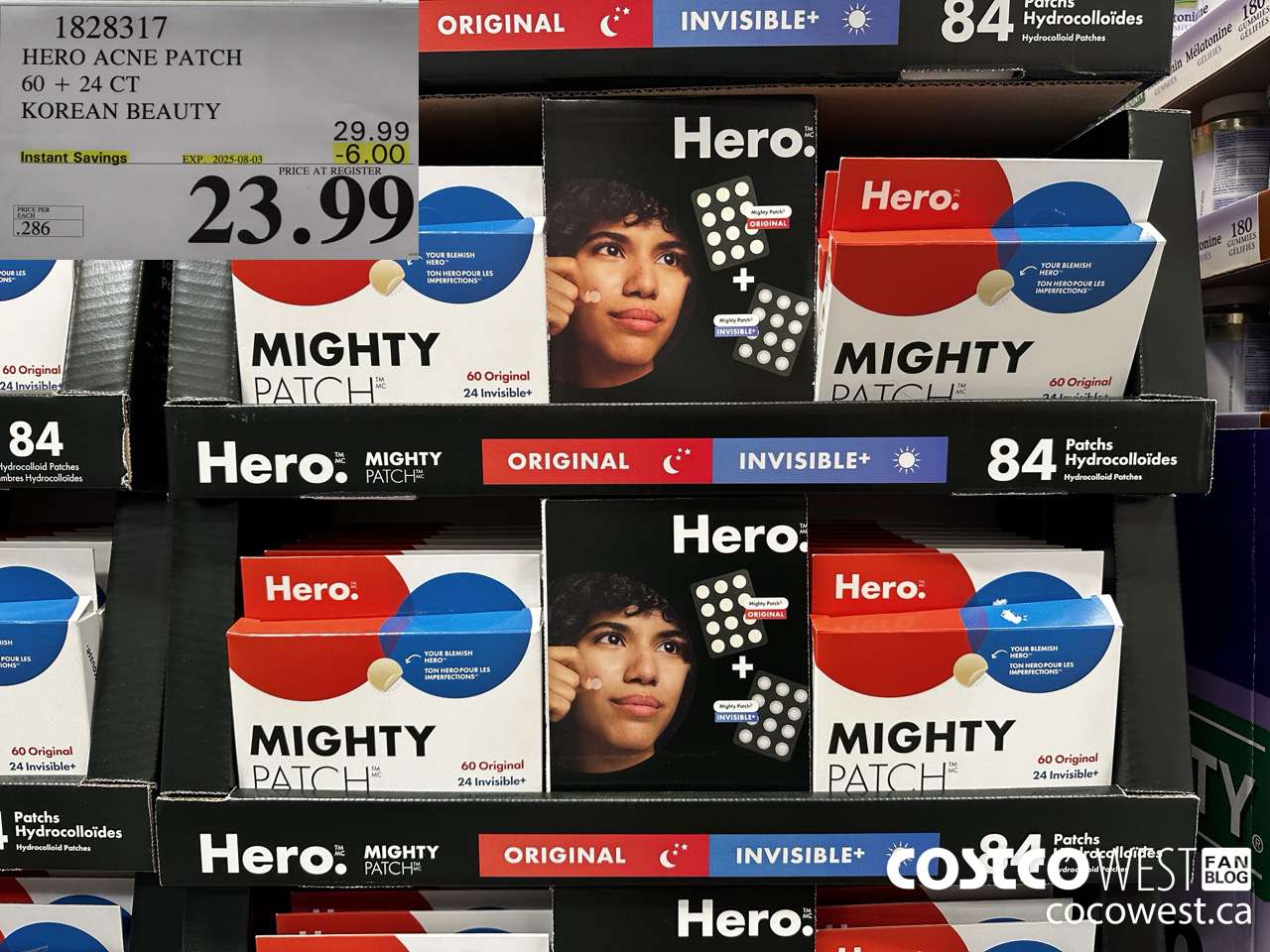 1828317 HERO MIGHTY ACNE PATCH 60 + 24 CT ($6.00 INSTANT SAVINGS EXPIRES ON 2025-08-03) $23.99