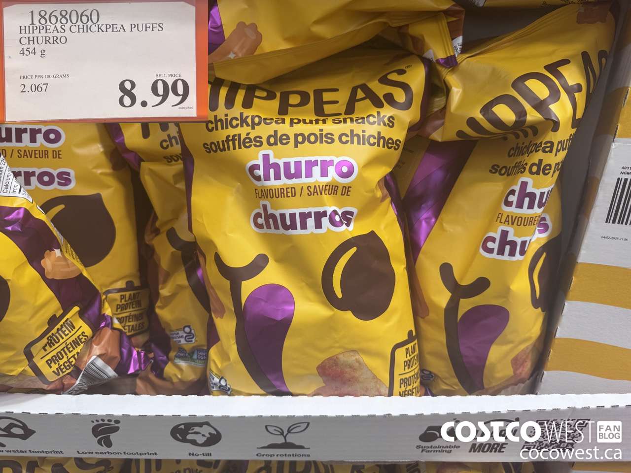 1868060 HIPPEAS CHICKPEA PUFFS CHURRO 454G $8.99