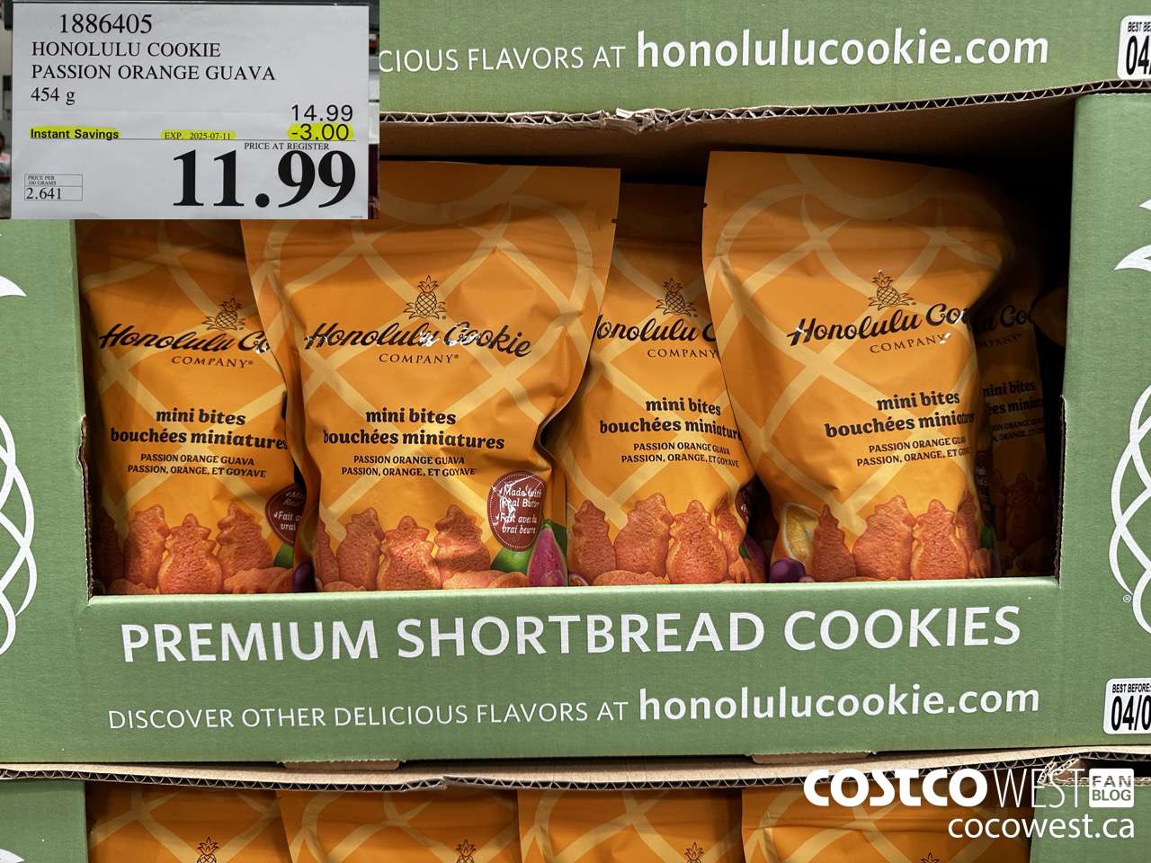 1886405 HONOLULU COOKIE PASSION ORANGE GUAVA 454G ($3.00 INSTANT SAVINGS EXPIRES ON 2025-07-11) $11.99