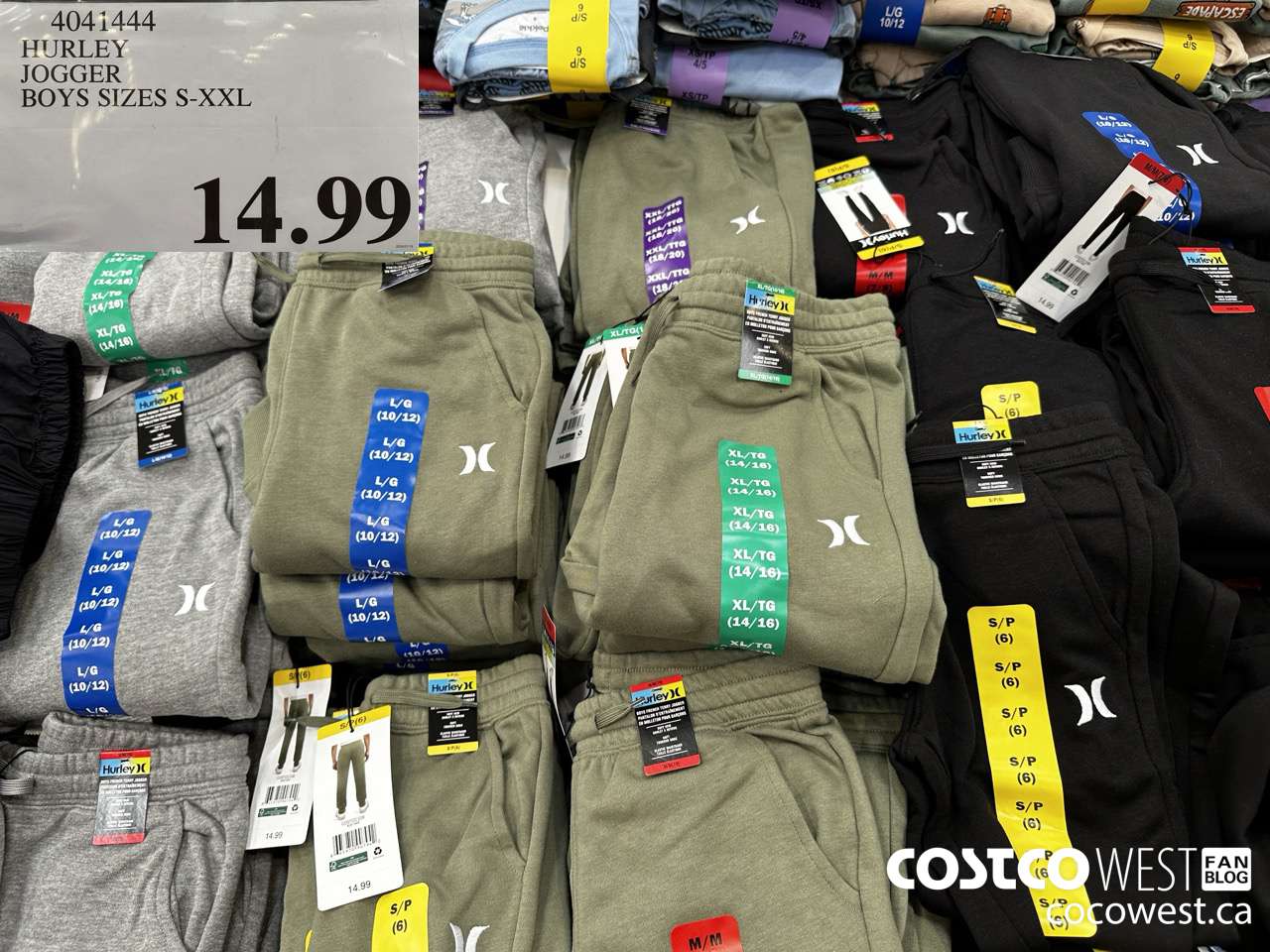 4041444 HURLEY JOGGER BOYS SIZES S-XXL  $14.99