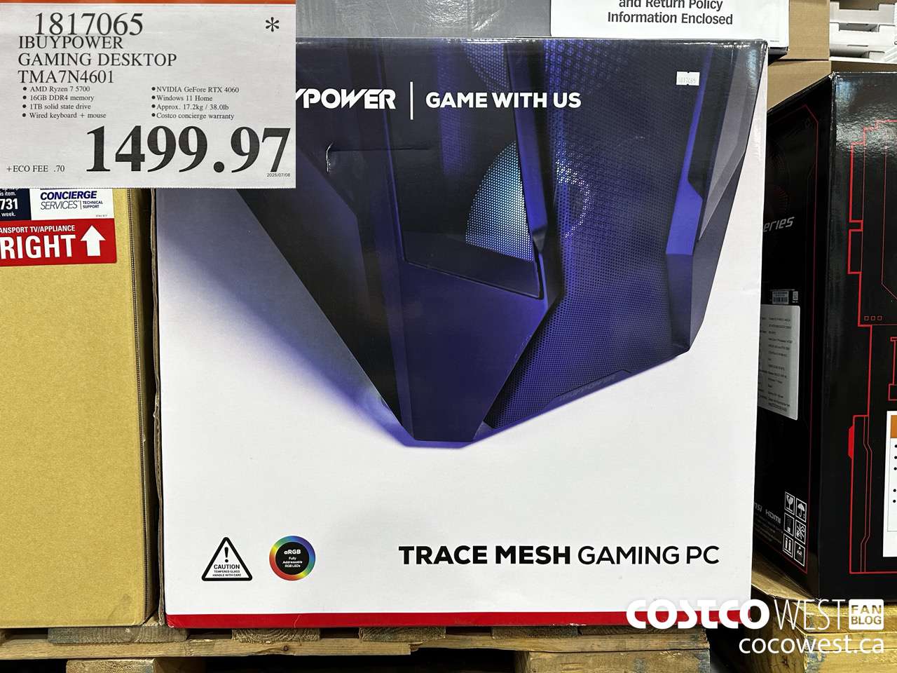 1817065 IBUYPOWER GAMING DESKTOP TMA7N4601 $1499.97
