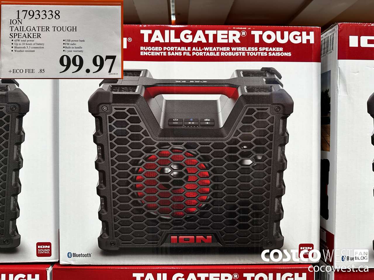 1793338 ION AUDIO TAILGATER TOUGH SPEAKER $99.97