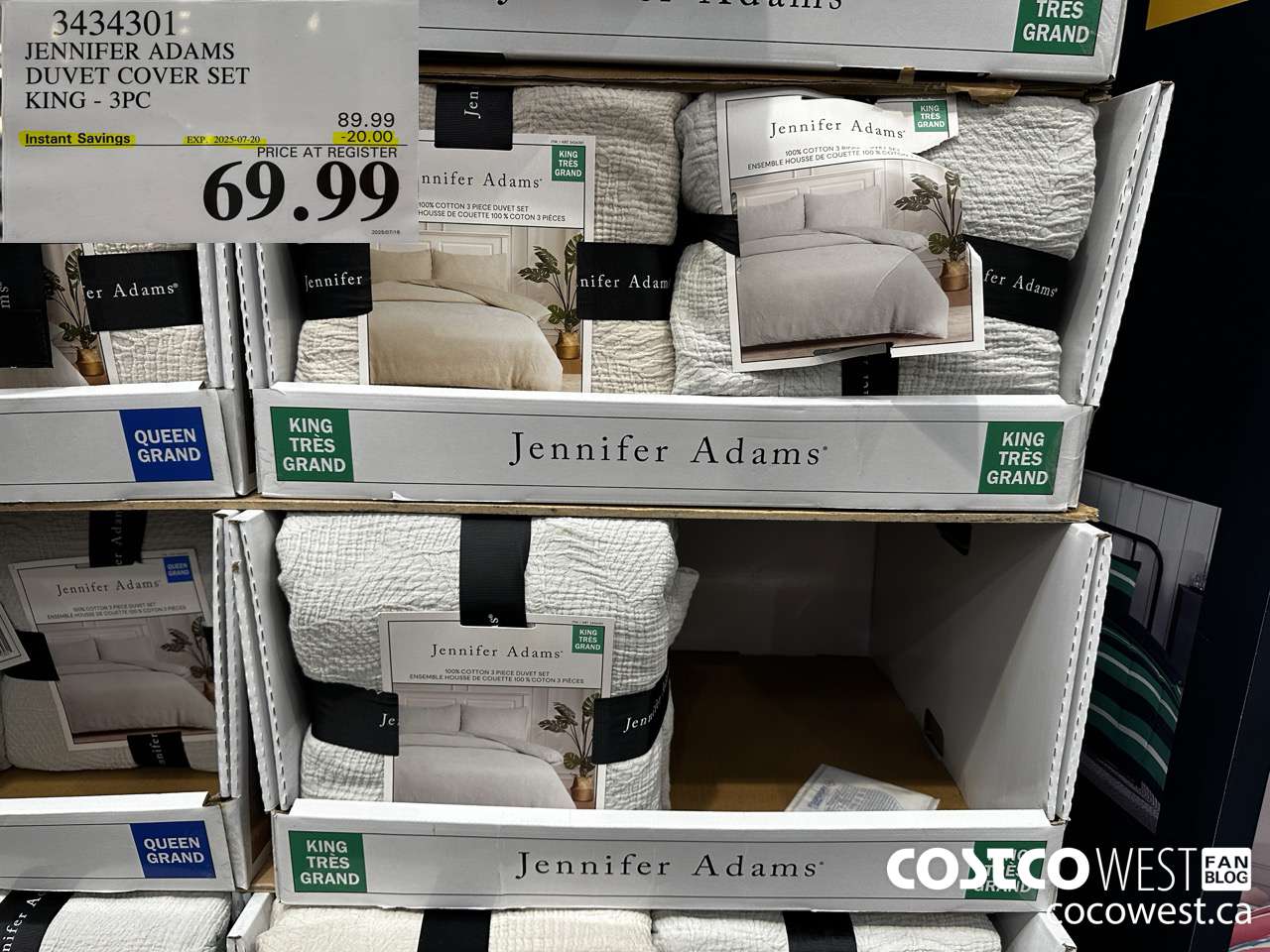 3434301 JENNIFER ADAMS DUVET COVER SET KING 3PC ($20.00 INSTANT SAVINGS EXPIRES ON 2025-07-20) $69.99