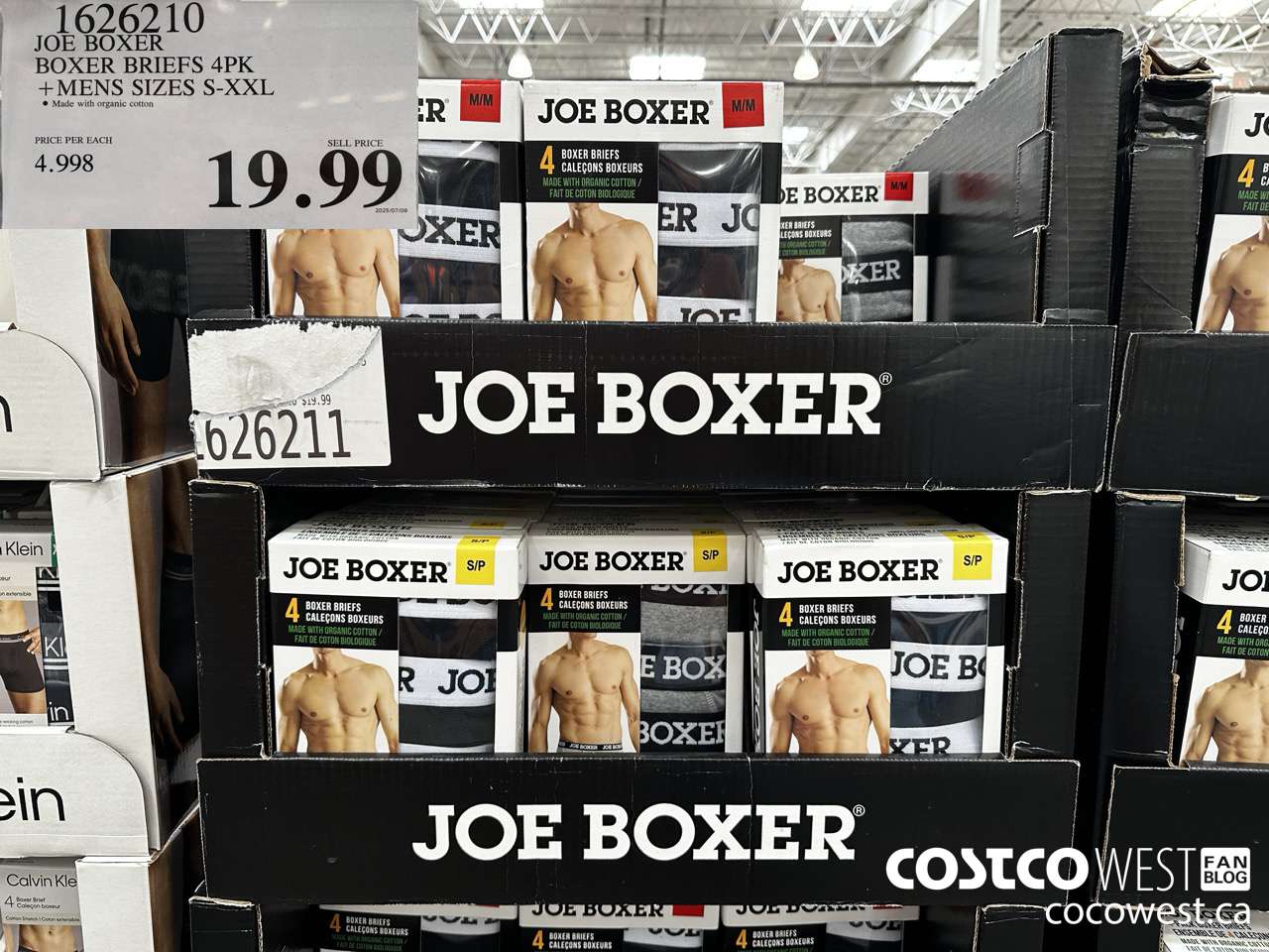 1626210 JOE BOXER BOXER BRIEFS 4PK MENS SIZES S-XXL $19.99