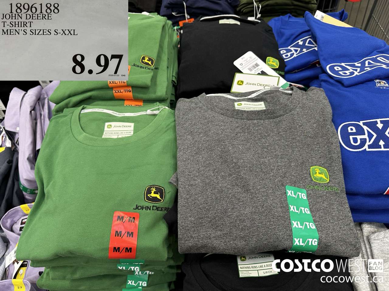 1896188 JOHN DEERE T-SHIRT MEN'S SIZES S-XXL $8.97