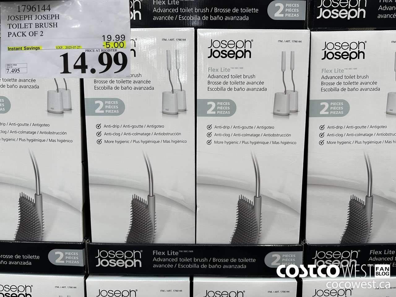 1796144 JOSEPH JOSEPH TOILET BRUSH PACK OF 2 ($5.00 INSTANT SAVINGS EXPIRES ON 2025-07-27) $14.99