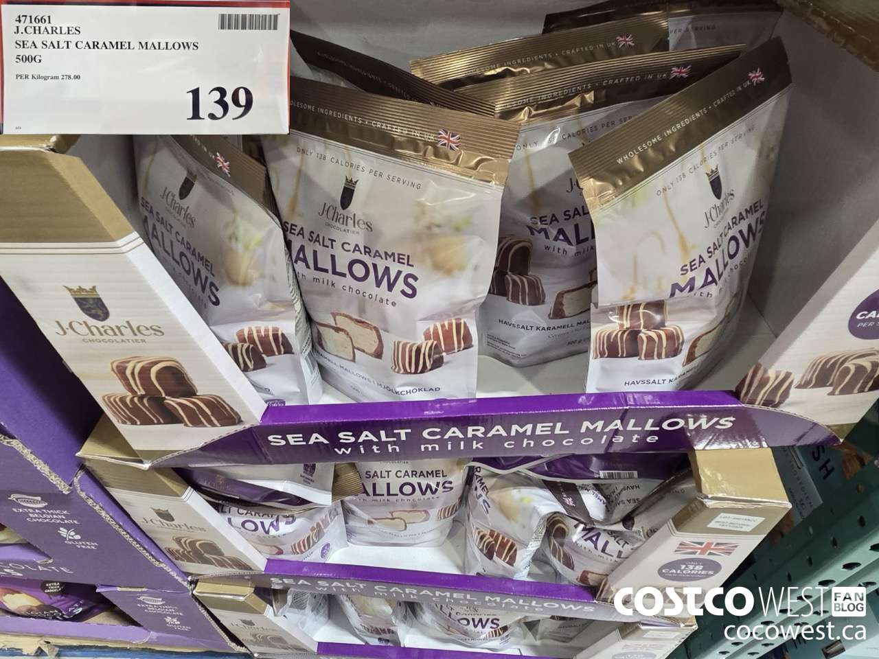 471661 J. CHARLES SEA SALT CARAMEL MALLOWS 500G $139.00