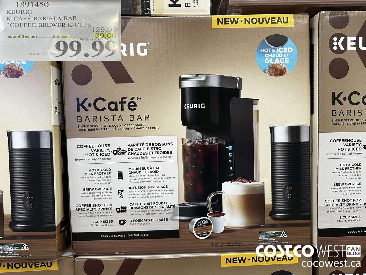 1891450 KEURIG K CAFE BARISTA BAR COFFEE BREWER ($30.00 INSTANT SAVINGS EXPIRES ON 2025-07-27) $99.99