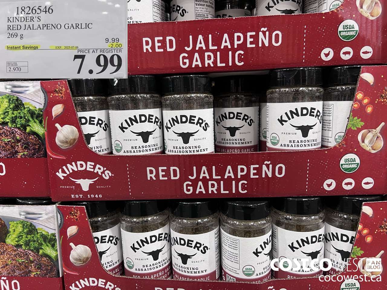 1826546 KINDER'S RED JALAPENO GARLIC 269G ($2.00 INSTANT SAVINGS EXPIRES ON 2025-07-06) $7.99