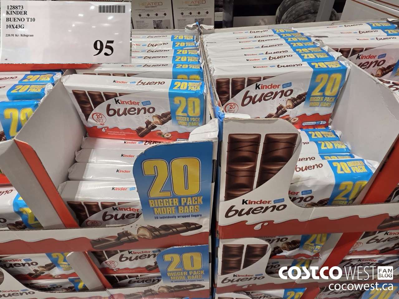 128873 KINDER BUENO T10 10X43G $95.00