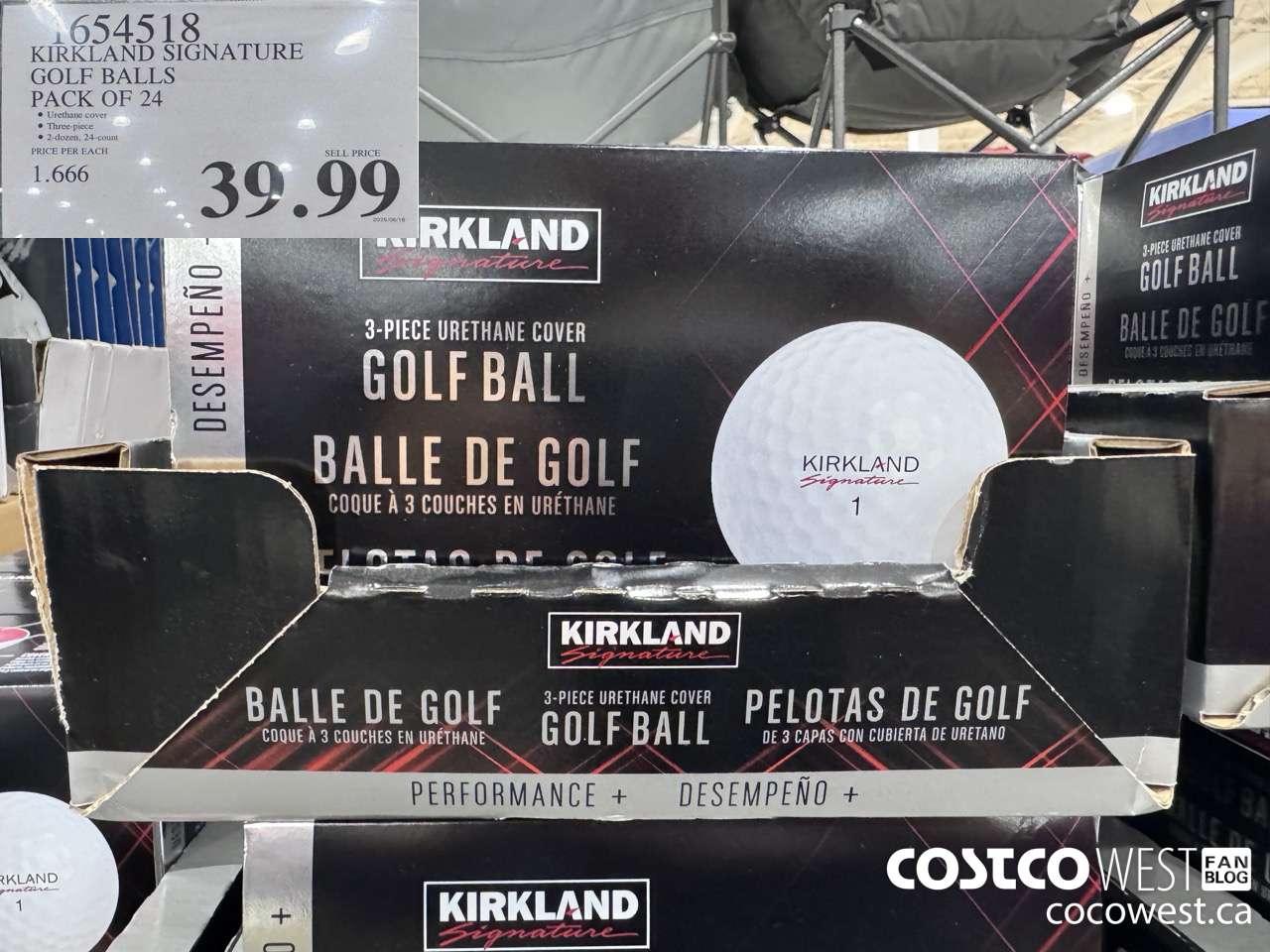 1654518 KIRKLAND SIGNATURE GOLF BALLS PACK OF 24 $39.99