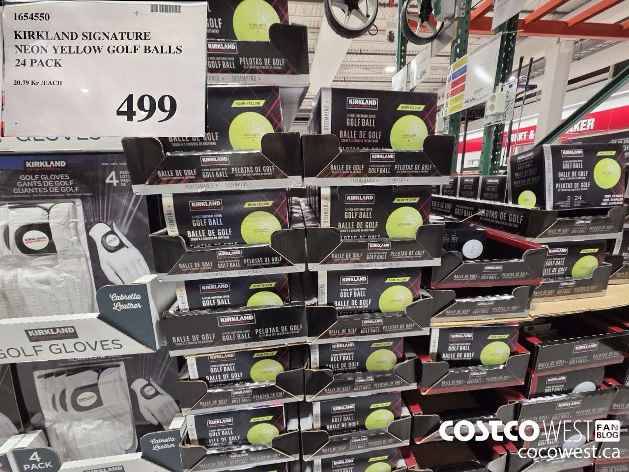 1654550 KIRKLAND SIGNATURE NEON YELLOW GOLF BALLS 24 PACK $499.00