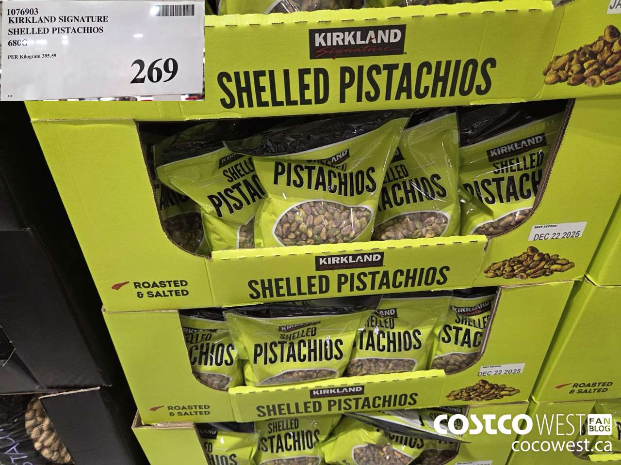 1076903 KIRKLAND SIGNATURE PISTACHIOS SHELLED 680G $269.00