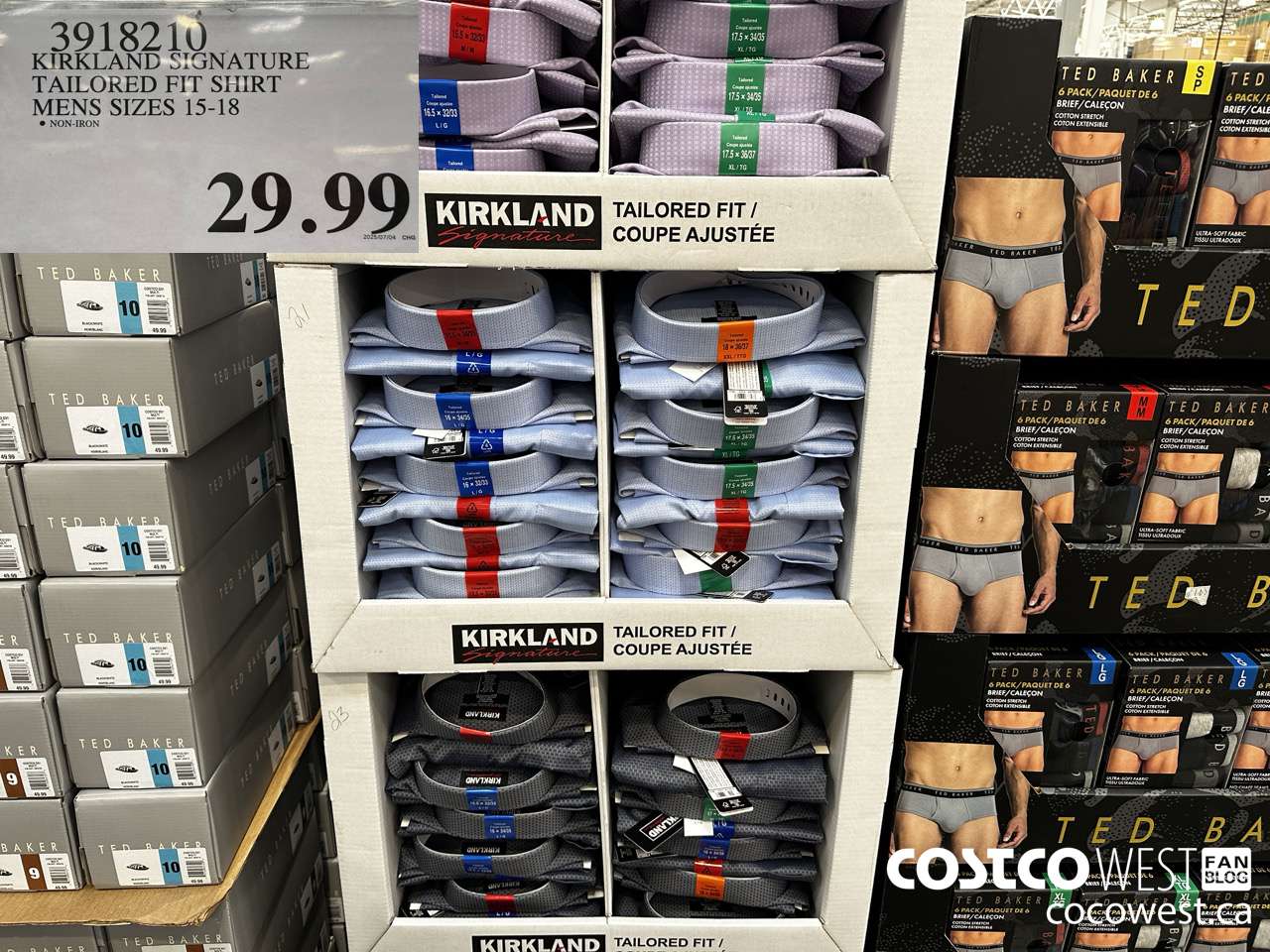 3918210 KIRKLAND SIGNATURE TAILORED FIT SHIRT MENS SIZES 15-18 $29.99