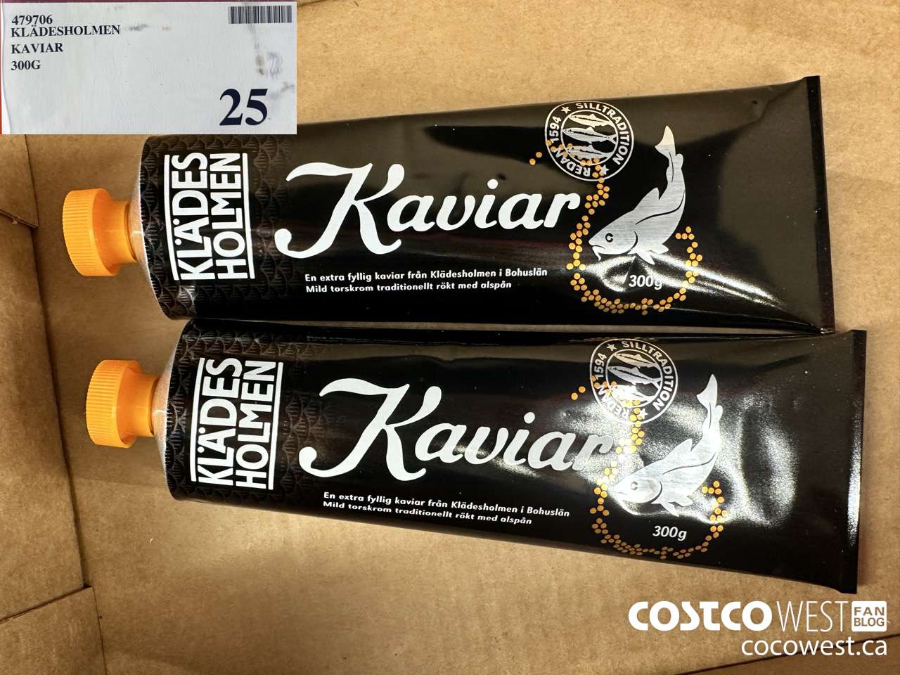 579706 KLADESHOLMEN KAVIAR 300G $25.00