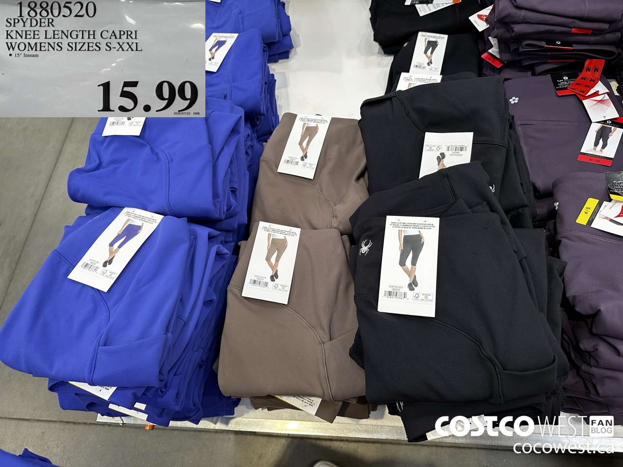 1880520 KNEE LENGTH CAPRI WOMENS SIZES S-XXL  $15.99